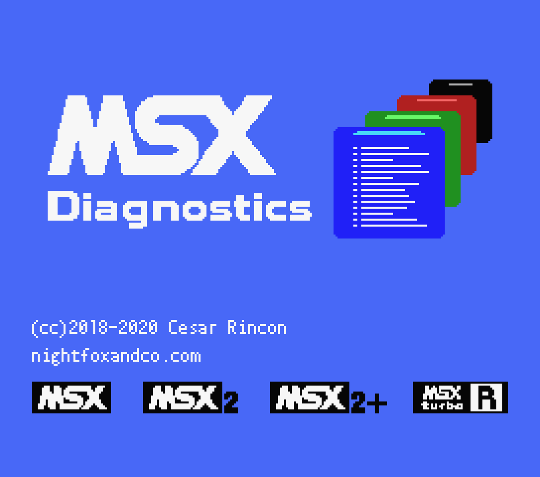 MSX Diagnostics boot screen