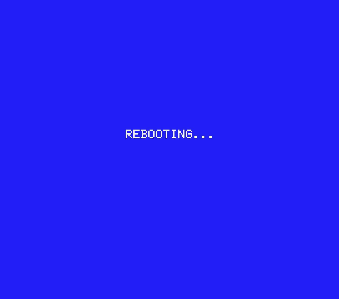 Reboot Screen
